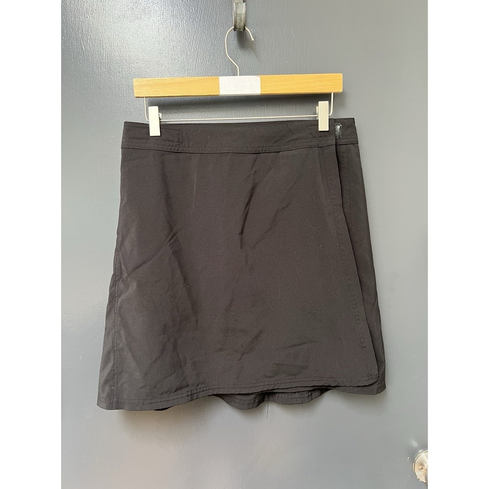 RipSkirt Hawaii Length 1 Black Wrap Skirt Womens Sz M Active Sport Travel Skort